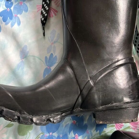 Bogs Alex Solid Black Boots Fleece Lined Ribbon Accent - Picture 12 of 14